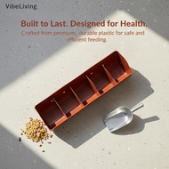 [VibeLiving] 5 Slots Piglet Fodder Tray Livesto Multi Section Feeding Bowl Plastic Durable Feeder fo