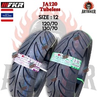 [SIZE 12 TUBELESS] Tayar FKR Tyre JA120 ELIT150 130/70-12 120/70-12