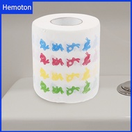 Hemoton 2 Rolls Toilet Paper Rolling Papers Lunch Napkin Bathroom Accessory Rabbit Printing Wood Pulp