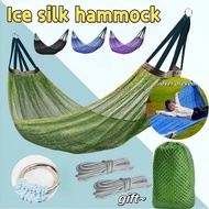 【ON stock】Buaian, Buaian Pantai, Perjalanan Luar, Perkhemahan, Buaian Jaringan Sutera Ais, Buaian Ga