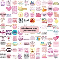 100PCS Shine Like the Stars: Inspirational Friendship Quotes Stickers, Cute and Motivational Design 