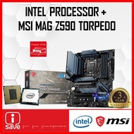 MSI MAG Z590 TORPEDO Z590 LGA1200 MOTHERBOARD + Intel 10TH / 11TH GEN PENTIUM / CORE I3 / I5 / I7 / 