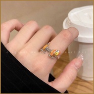 NS2  poodle bounce ring cute index finger ring adjustable opening  SN2