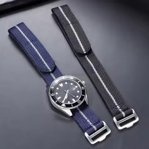 Military Nylon Watch Band Strap For Tudor FXD Bayview Little Red Flower Bluedon Dividing Wrist Brace
