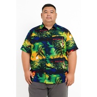 KEMEJA Jumbo Men's Beach Shirt Hawaiian Large size/ Aloha/ Bahamas/ size 3XL - 5XL