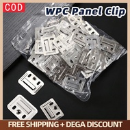 100Pcs/Set WPC Wall Metal Clip PVC Wall Panel Clip WPC Panel Clip Fluted Metal Clip Cladding Clip