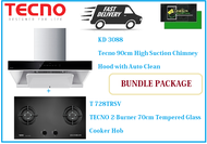 TECNO HOOD AND HOB BUNDLE PACKAGE FOR ( KD 3088 &amp; T 728TRSV) / FREE EXPRESS DELIVERY