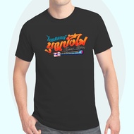 T-Shirt With Text Screen Thailand Bun Bhang Fai Juat Isaan K343 On The Collar Of The Shirt.