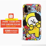 BTS BT21 Character Graphics Hard Case for All Type Mobile Phone