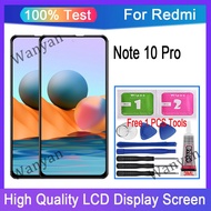 Original AMOLED/OLED/TFT Redmi Note 10 Pro 4G LCD Display Touch Screen With Frame Replacement