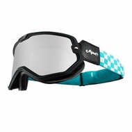 TORC MOJAVE GOGGLES 藍白格子護目鏡 抗風沙 防霧 山車帽100%