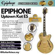 Epiphone Uptown Kat ES with Double Humbucker (HH) Semi-Hollow Electric Guitar - Topaz Gold Metallic (UptownKat)