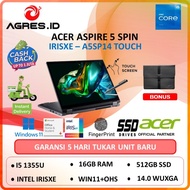 acer aspire spin 5 touch 2in1 i5 1335u 8gb 512ssd irisxe w11+ohs - basic c
