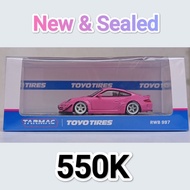 Diecast Mini Scale Tarmac Works Porsche 997 Pink Toyo Tires64