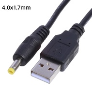 USB Male to 4.0 x1.7 Male Charging Adapter Cable 5V 1m Suitable for Sony PSP Game Console CD Console