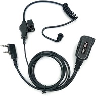 EAP-2 Covert Acoustic Air Tube with PTT/MIC Compatible for Kenwood Baofeng SAMCOM BTECH Retevis Walk
