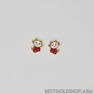 22k / 916 Gold Panda Earring