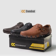 Sepatu Pria odon cibaduyut Combat kulit