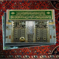 Poster pintu Makam Kanjeng Nabi Muhammad SAW bahan luster cetak uv
