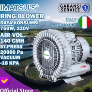 RING BLOWER 750 AIR PUMP BLOWER POND POND 750W 750WATT 220V ORIGINAL AND TRUSTED