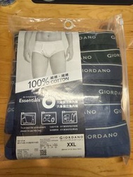 Giordano 男士三角內褲 XXL (包含2條絶版綠色）