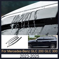 Door Visor For Mercedes-Benz GLC 200 GLC 300 2023 2024 2025 Rain Guards Window Visors Deflector Acry