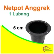 netpot anggrek 5 cm 1 lubang seedling dendrobium bulan net pot jaring