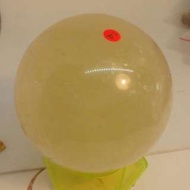天然冰洲石黃水晶球