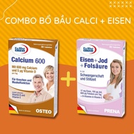 Combo Eurho Vital oral tablet supplemented with CALCIUM and iron (1 blister of CALCIUM 600 + 1 blist