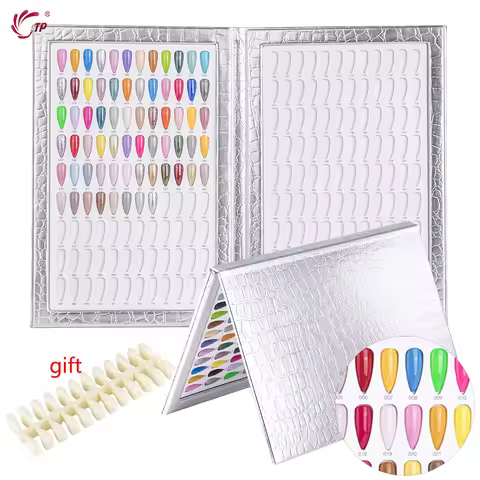 TP 216 Colors Nail Display Book Anselfs Nail Swatch Display Color Chart With 240 Tips Practice Desig