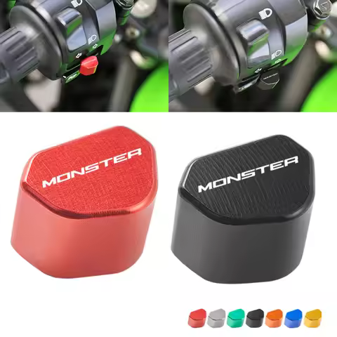 CNC Aluminum Motorcycle Switch Button Turn Signal Switch Key Cap For Ducati Monster 600 620 696 796 