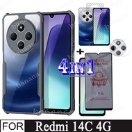 Redmi 14C 4 in 1 Shockproof Phone Case for Xiaomi Redmi 13 13C 12C A3 Camera Lens Glass Screen Prote