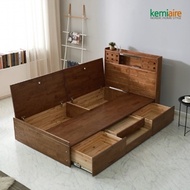 [Chemière] Make solid rubber wood super single bed frame (storage type) KFR-301SS