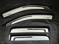 กันสาดน้ำฝน บังแดดประตู Toyota Vigo 2005-2014 งานไทยพลาสติกหนา ไม่เปลี่ยนสีหรือรูปทรง กว้าง 7-11 ซม.