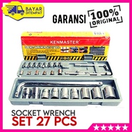 KENMASTER Socket Wrench Set 27 Pcs Socket Wrench 27 Pcs