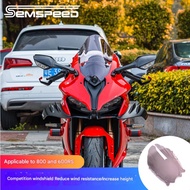SEMSPEED Clear Windscreen Windshield Vented Fit For Qjmotor QJ SRK 800RS/RR SRK 600RS/RR Black Dual 