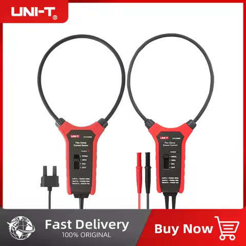 UNI-T UT-CS09C UT-CS09D 45.7cm Flex Clamp Sensor 3000A AC Current Measurement Probe Oscilloscope Mul