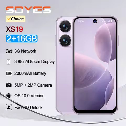 SOYES XS19 Mini Smartphone 3.88in 2GB RAM 16GB ROM Android10.0 With Facial Recognition Dual SIM Stan