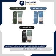Kahf Outdoor Package Contents 2 pcs - Deodorant & Sunscreen Cream Kahf Deodorant