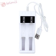 [READY STOCK] Batteries USB Charger Intelligent Charge 2 Slot Li-ion Battery Auto Stop Charger Charging Dock Li-Ion Rechargeable 18650 Battery Lithium Battery Charger