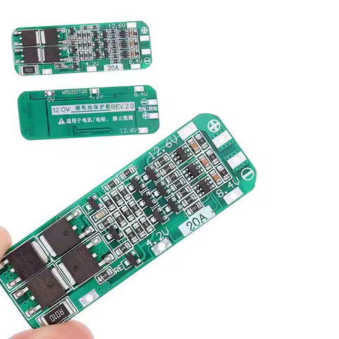 3S 20A Li-ion Lithium Battery 18650 Charger PCB BMS Protection Board For Drill Motor 12.6V Lipo Cell