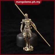 [MANGO] Copper Monkey Statue 3D Sun Wukong Game Figure Copper Monkey King Statue Monkey King Staff D