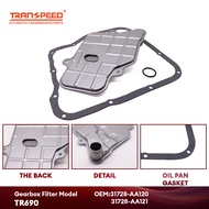 TR690เกียร์อัตโนมัติส่ง31728-AA120 31728-AA121ตัวกรองน้ำมัน & ชุดปะเก็นสำหรับ SUBARU Foreste-R XT 2.