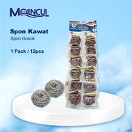 1 Lusin Sabut Kawat Stainless Cuci Piring Anti Karat | Spon Kawat Stainless | Sabut Besi Stainleess