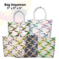 Beg Anyaman Sarawak /  Tote Bag Women Motif Burung / PVC Bakul Anyaman Handmade Wanita Penan Sarawak