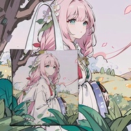 Honkai Impact 3 Elysia Canvas Tote Bag Honkai Impact 3rd Character Ancient Style Large Capacity Scho