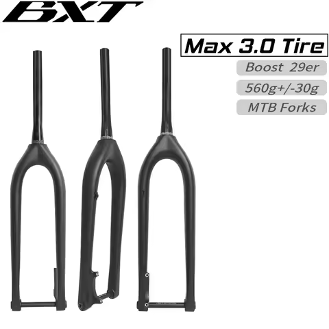 BXT Full Carbon MTB Fork Boost 110*15mm 29er mountain bike fork 29"inch disc brake Tapered 1-1/8 to1