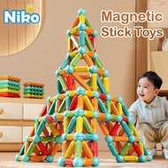 NIKO Magnetic Stick Toys Magnetic Building Blocks Big Size Early Educational Toys For Kids Boys Girl