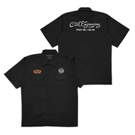 KEMEJA DEVVOGUE men's shirt Workshirt Civil Engineering Pdh Black american drill material