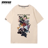 เสื้อยืดลำลองอนิเมะ Demon Slayer แบบร่วมมือ